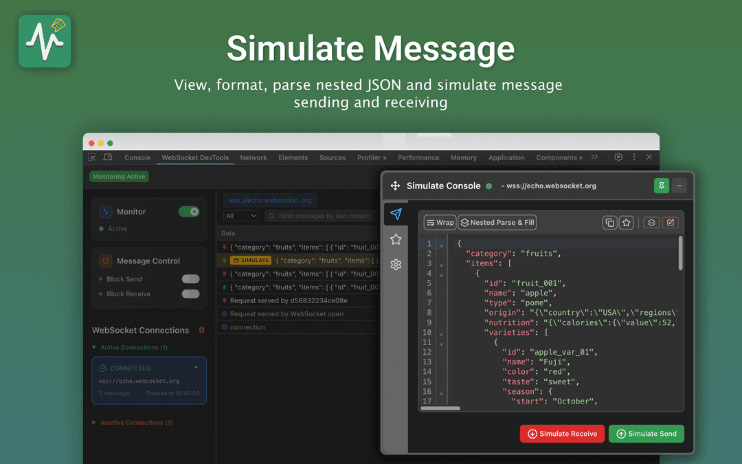 WebSocket DevTools - Complete WebSocket Traffic Control Extension